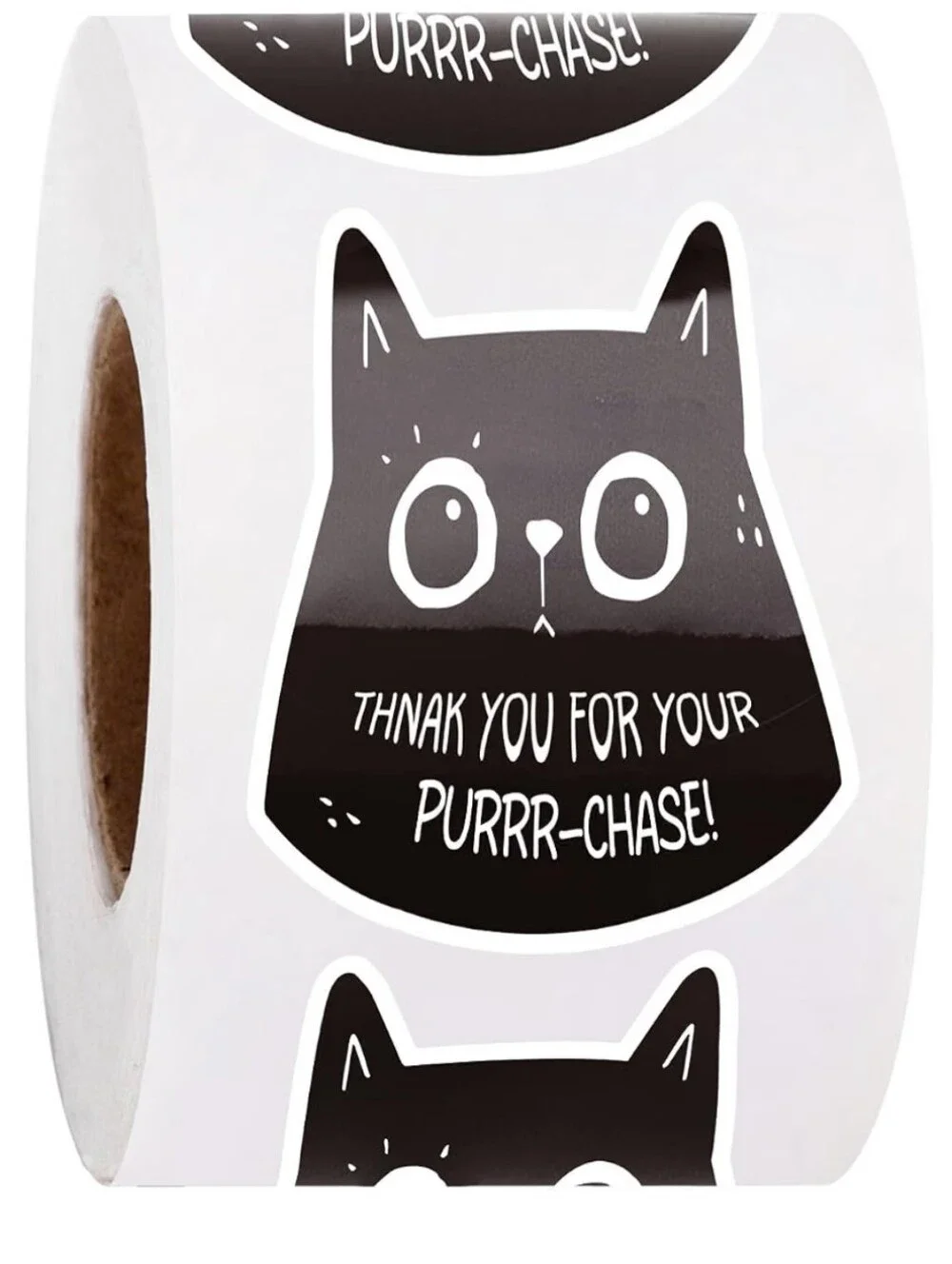 Cat Thank You Stickers
